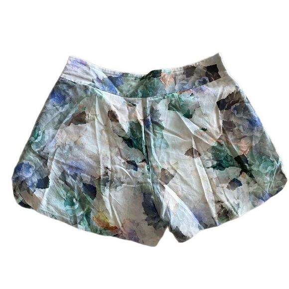 Rebecca Taylor Silk Flower Print Shorts - Picture 4 of 7